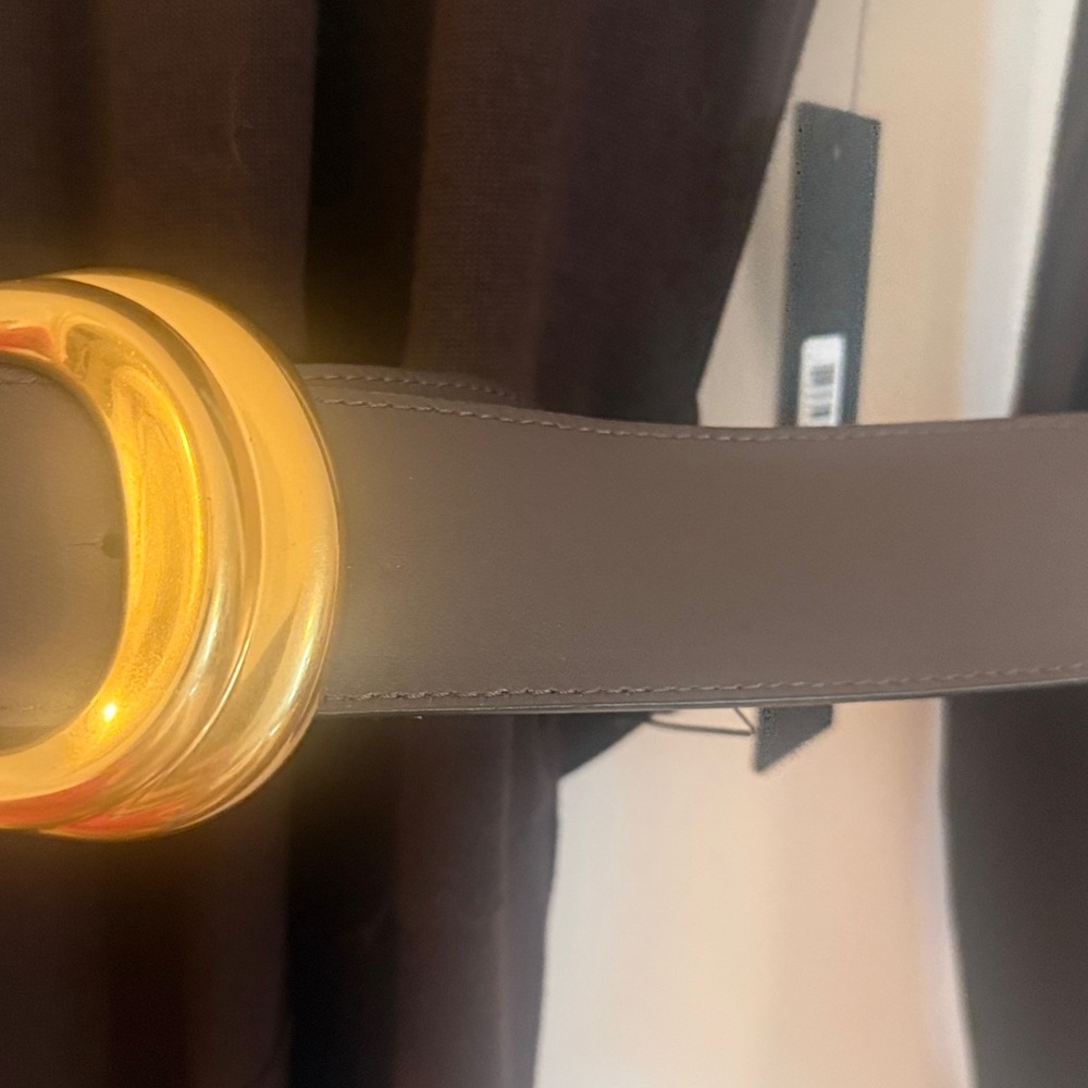 Donna Karan brown belted Asymmetrical Dress. Nwt xs - Picture 4 of 9